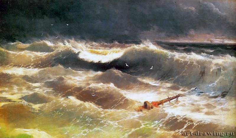 Буря. 1886 - Storm. 1886
84 х 142 смХолст, маслоРомантизм, реализмРоссияЯрославль. Ярославский художественный музей